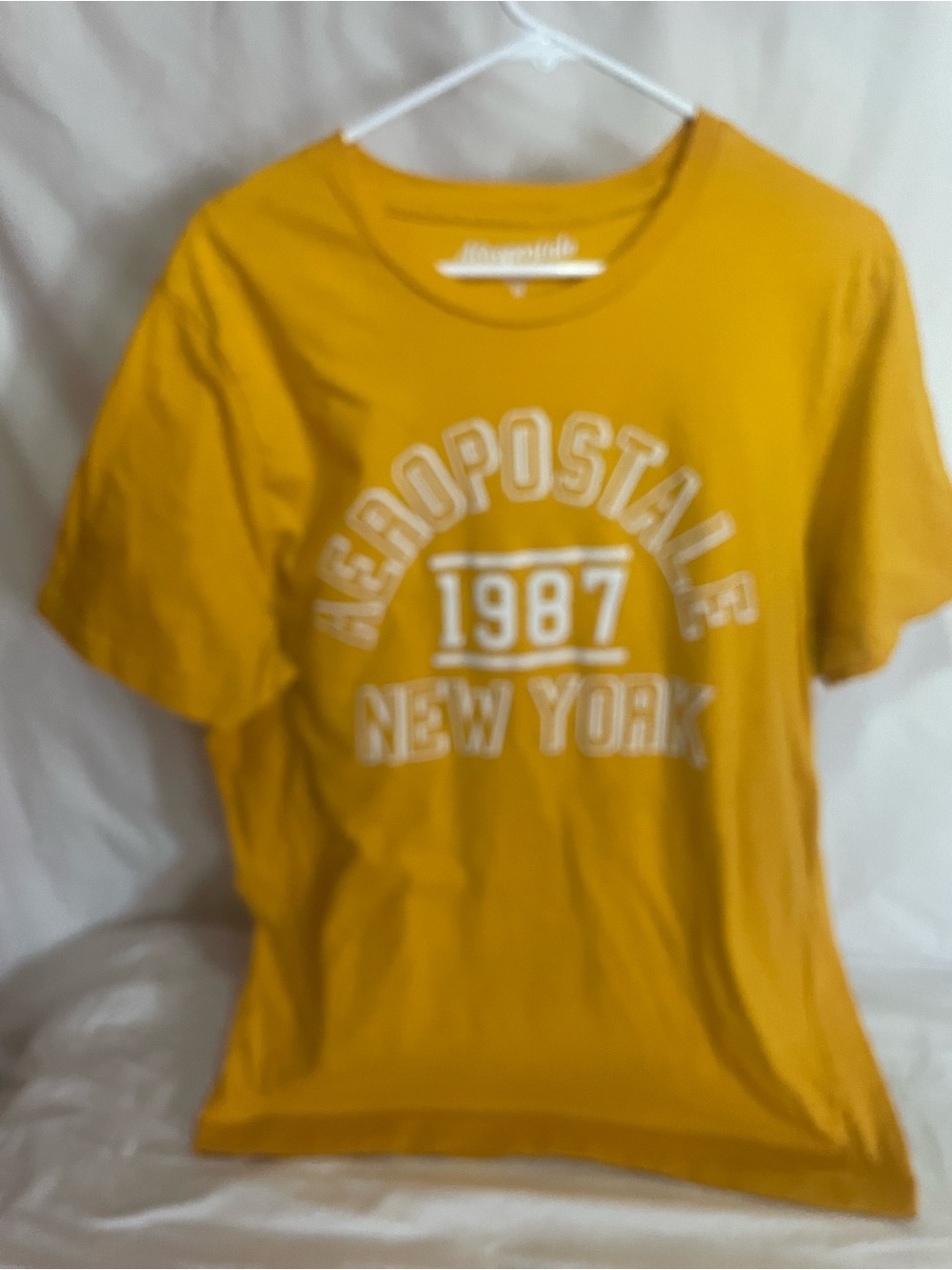Aeropostale Kids' Mustard Yellow Graphic Tee - 1987 New York